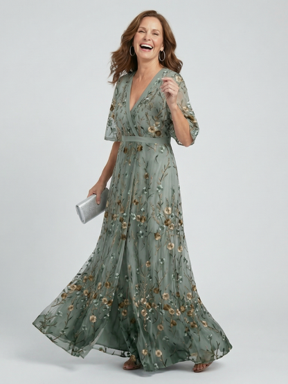 Athena | Halter Bloom Flow Maxi Dress