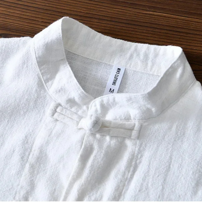 Kyoto Linen Mandarin Shirt