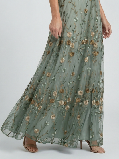 Athena | Halter Bloom Flow Maxi Dress
