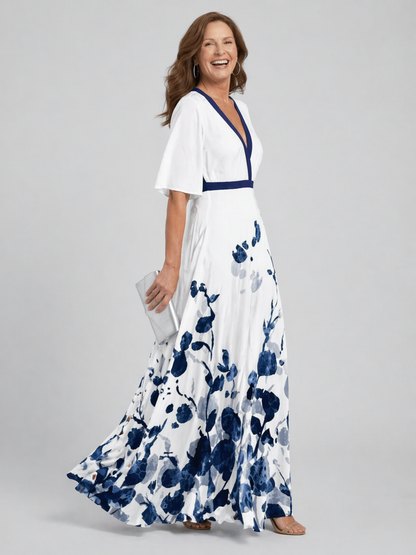 Athena | Halter Bloom Flow Maxi Dress