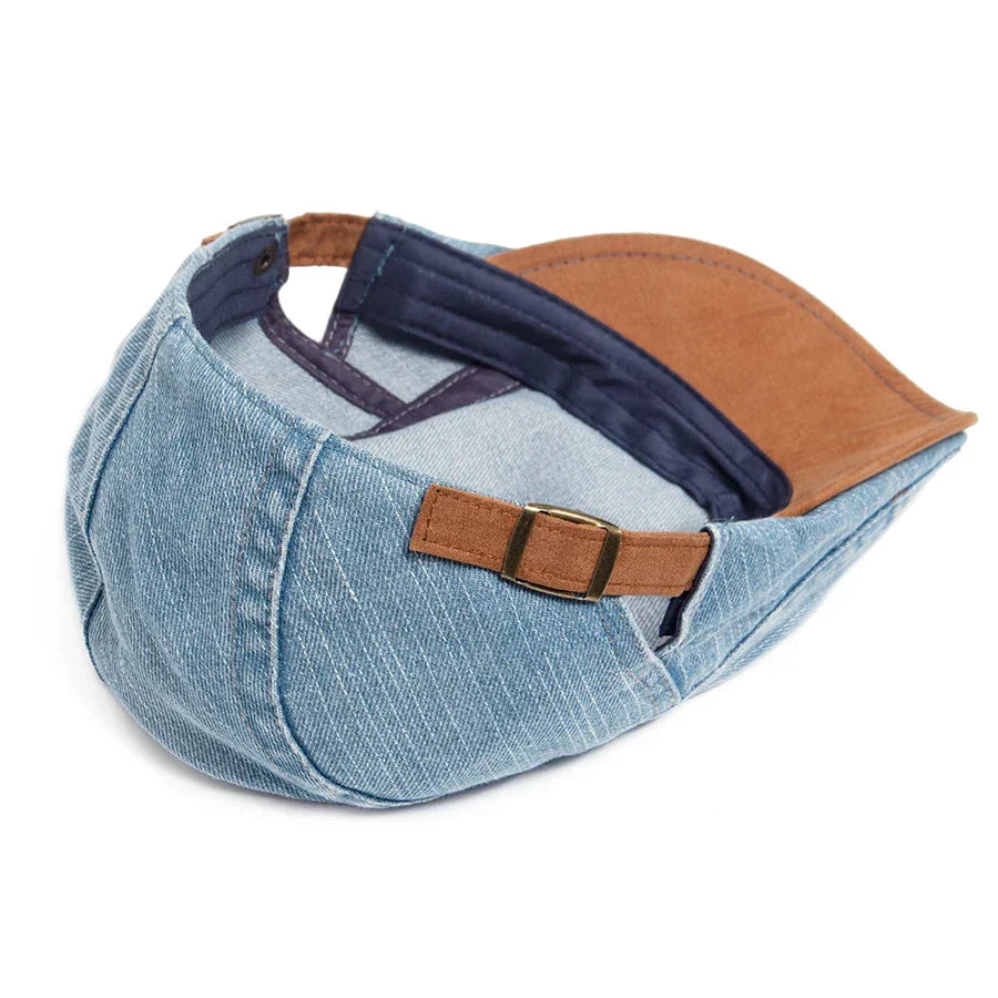 Bloom™ | Premium Denim Flat Cap – Timeless Style & Everyday Comfort