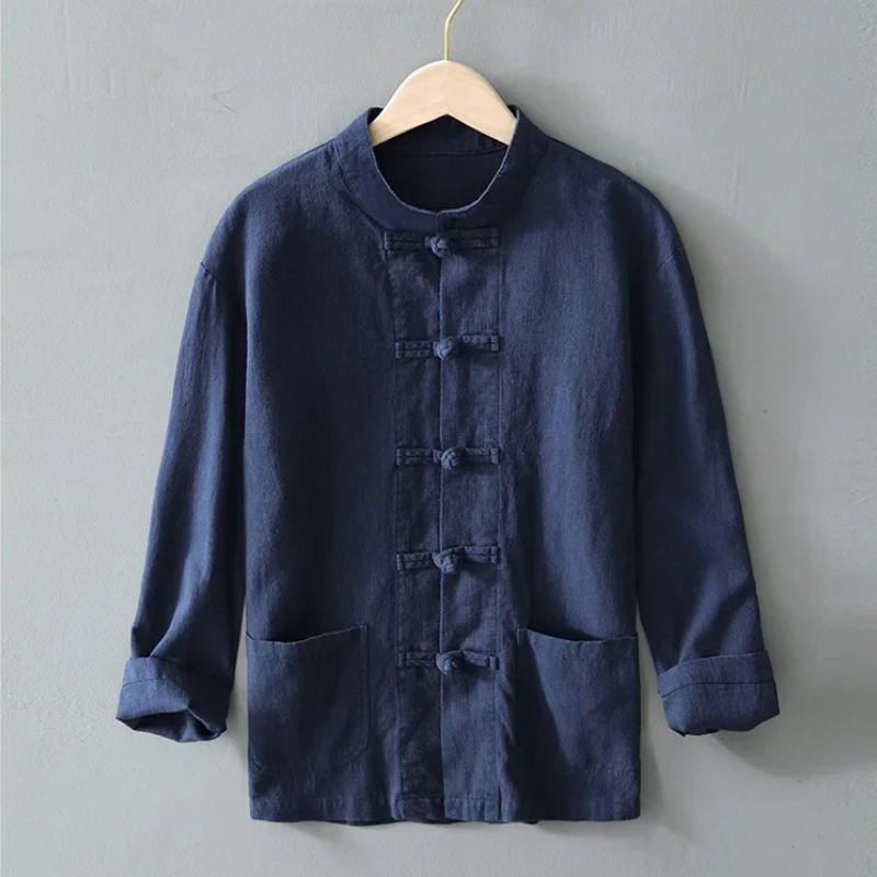 Kyoto Linen Mandarin Shirt