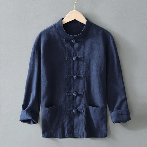 Kyoto Linen Mandarin Shirt